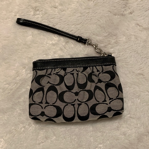 Black Coach wristlet - Picture 2 of 5